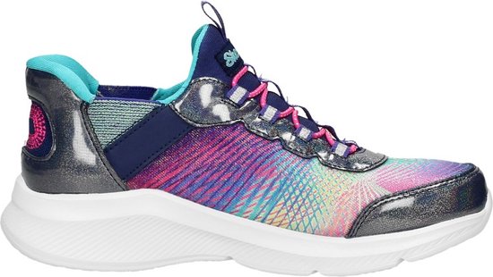 Skechers Dreamy Lites - Colorful Prism Meisjes Sneakers - Donkerblauw/Multicolour - Maat 30