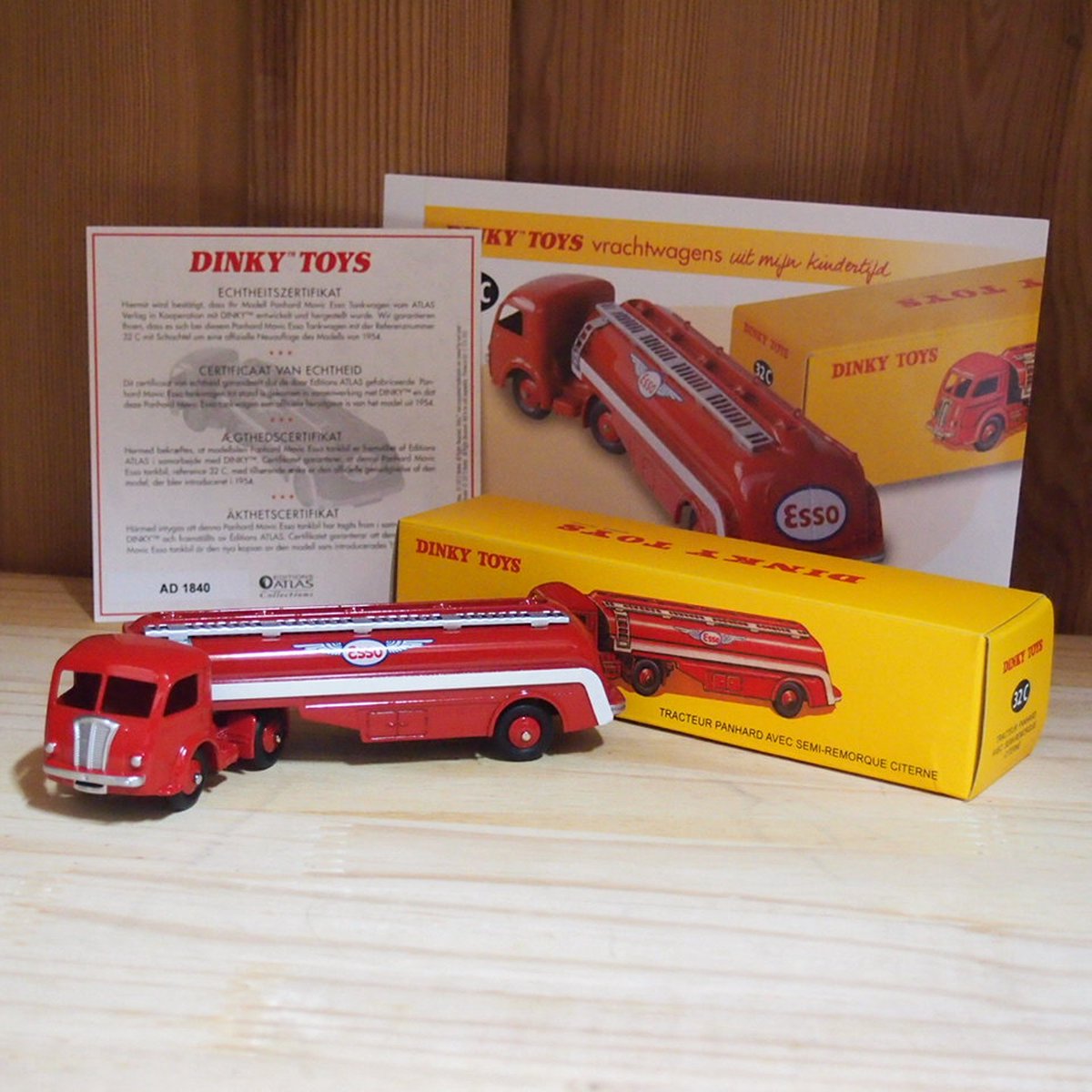 Camion Citerne Dinky Toys 32C Panhard Semi-remorque Esso - Collection Mint