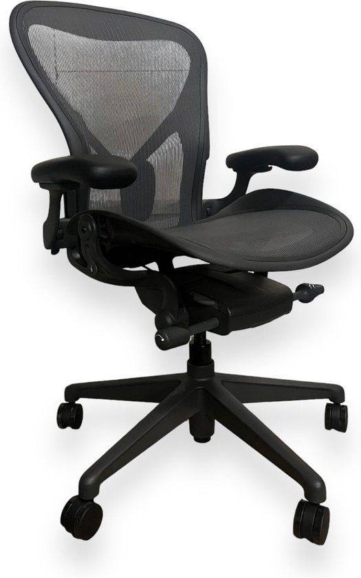 Herman Miller Aeron Remastered alle tilt locks bureaustoel maat B