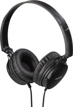 Thomson HED2207BK koptelefoon, on-ear, microfoon, vouwbaar, platte kabel, zwart