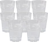 Depa Drinkglas - 20x - transparant - onbreekbaar kunststof - 220 ml - feest glazen