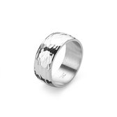 Twice As Nice Ring in edelstaal, gebeiteld  52