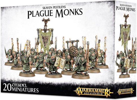 Afbeelding van het spel Age of Sigmar Skaven Clan Pestilens: Plague Monks