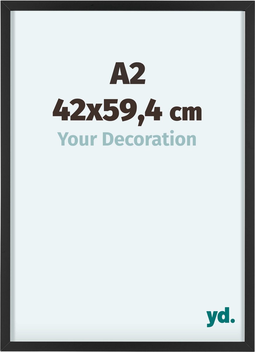 yd. Your Decoration - Fotolijst A2 42x59,4 cm - Aluminium - Zwart - Virginia