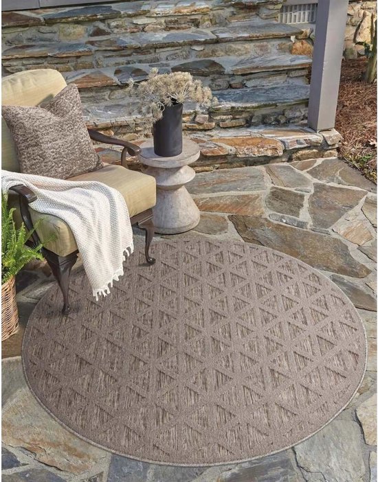 vidaXL Buitenkleed Tuinkleed Kleed Tapijt Tuintapijt Vloerkleed Buitentapijt Vloerbedekking Tuinaccessoire Tuin Accessoire PP Bruin