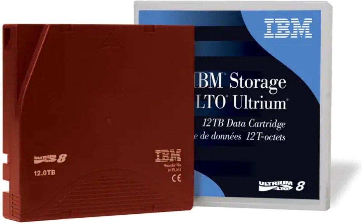 IBM LTO Ultrium 8 - back-up data tape - 12TB / 30TB - 01PL041