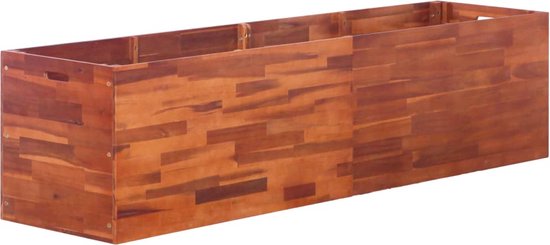 Foto: Vidaxl plantenbak verhoogd 200x50x50 cm acaciahout