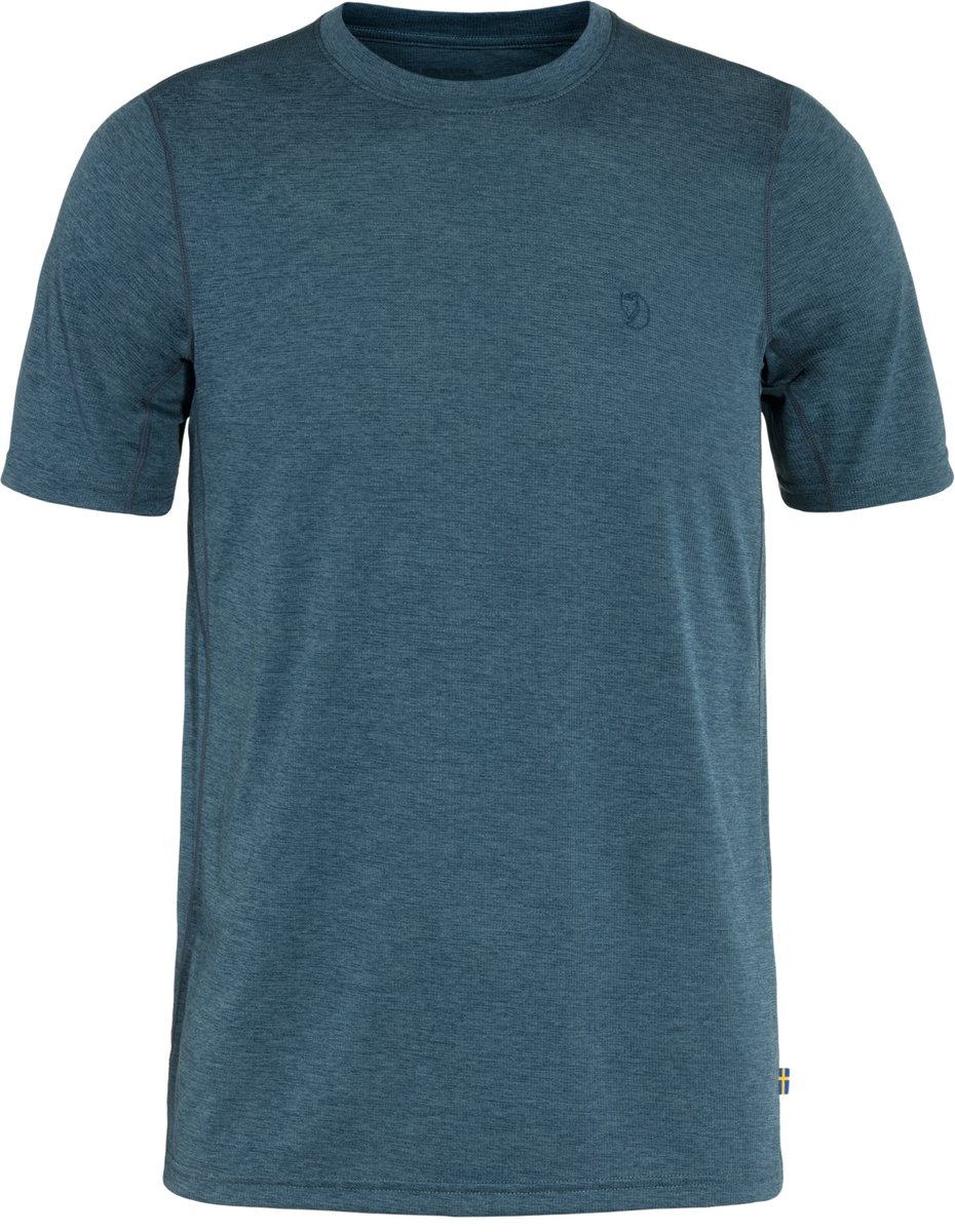 Fjallraven Abisko Day Hike SS Men - Outdoorshirt - Heren - Blauw - Maat XL