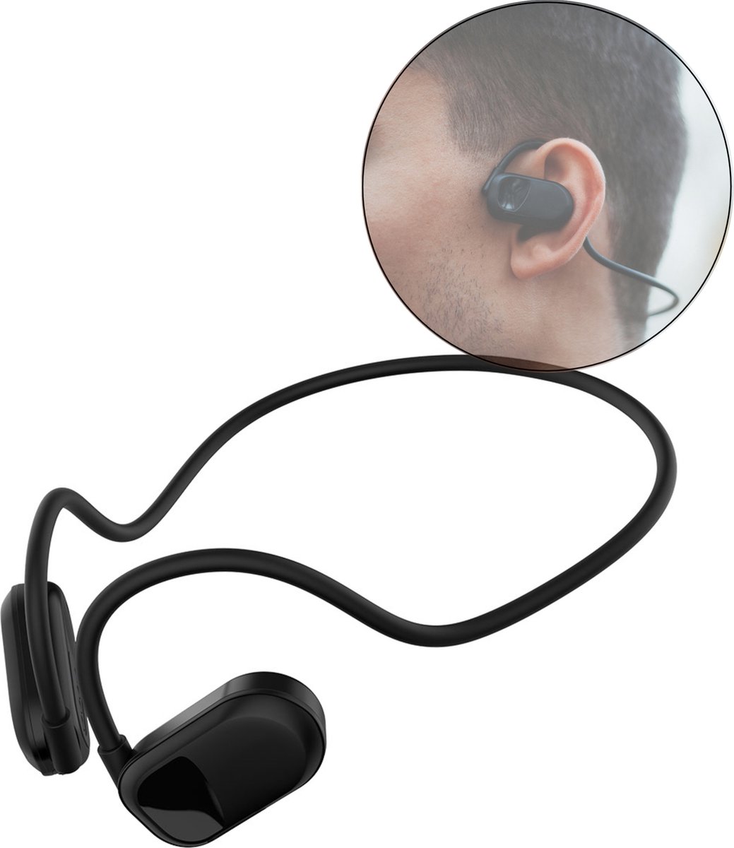 Écouteurs à conduction d'air Bluetooth 5.3 sans fil avec micro,Casque de  Sport,Son haute Définition - Bleu