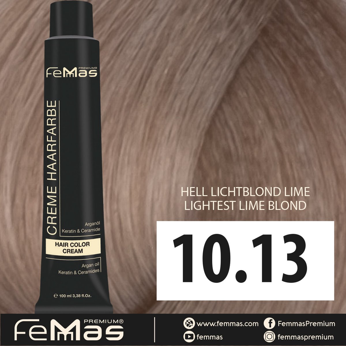 Femmas (10.13) - Haarverf - Lichtblond Limoen - 100ml