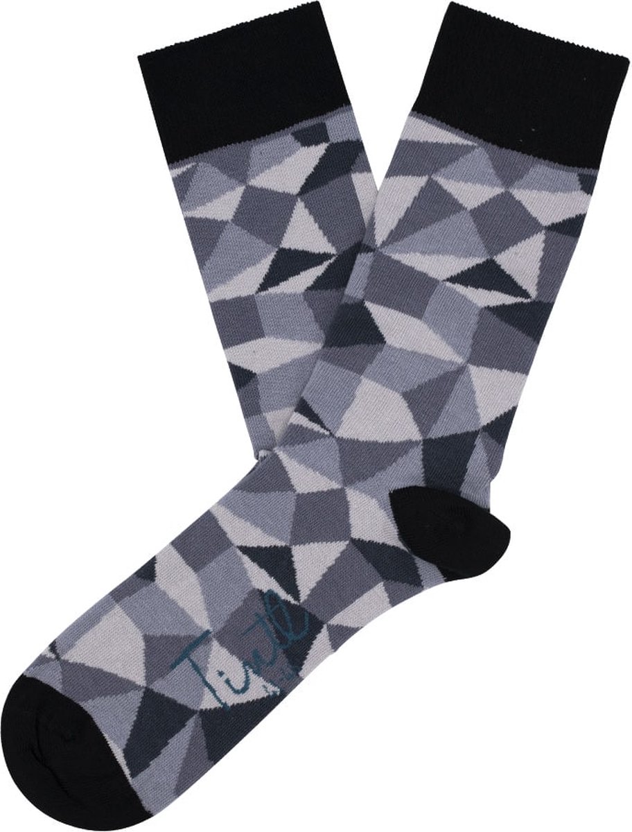 Tintl socks unisex sokken | Black & white - London (maat 41-46)