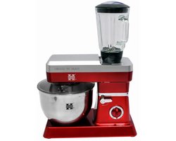 Herzberg Cooking Herzberg Hg-5065: 2 In 1 6,5L Standmixer En 1,7 Blender - 1200W Rood