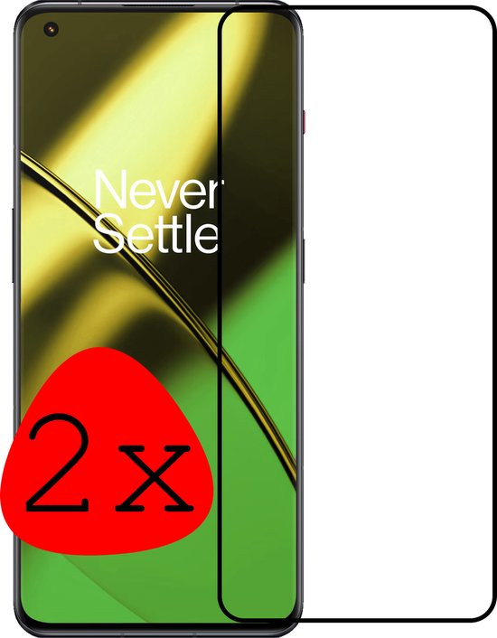 Screenprotector Geschikt voor OnePlus 11 Screenprotector Beschermglas Full Cover - Screenprotector Geschikt voor OnePlus 11 Screen Protector Full Cover - 2 Stuks