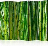 Vouwscherm - Bos van Bamboe 225x172cm , gemonteerd geleverd (kamerscherm) dubbelzijdig geprint