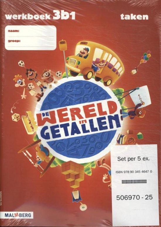 De Wereld in Getallen (set 5 ex) 3b1 werkboek 9789034546470 Sjoerd Huitema Boeken