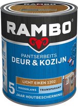 Rambo Pantserbeits Deur & Kozijn Hoogglans Transparant - Super Vochtregulerend - Lichteiken - 0.75L