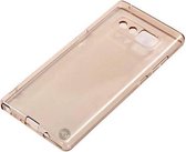 Samsung Note 8 goud transparant siliconenhoesje / Siliconen Gel TPU / Back Cover / Hoesje Note 8 goud doorzichtig