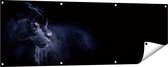 Gards Tuinposter Zwarte Panter - 150x50 cm - Tuindoek - Tuindecoratie - Wanddecoratie buiten - Tuinschilderij