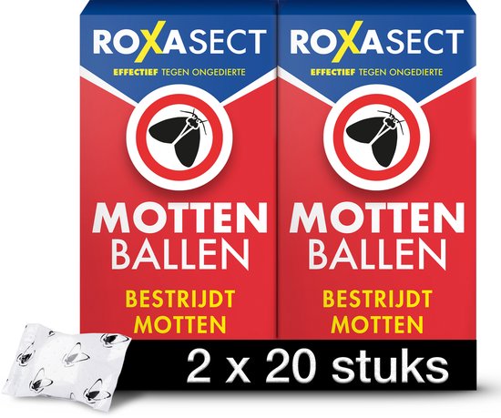 Roxasect Mottenballen - Insectenbestrijding - 2 x 20 stuks