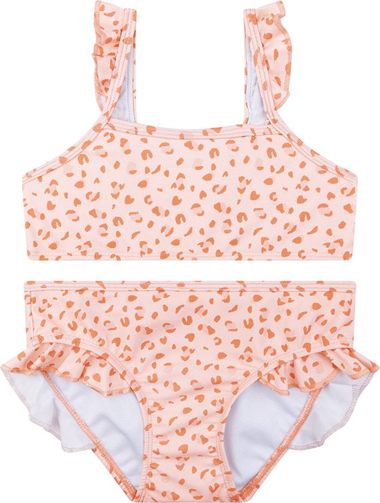 Swim Essentials Bikini Meisjes - Zwemkleding Meisjes - Old Pink Panterprint - Maat 134/140