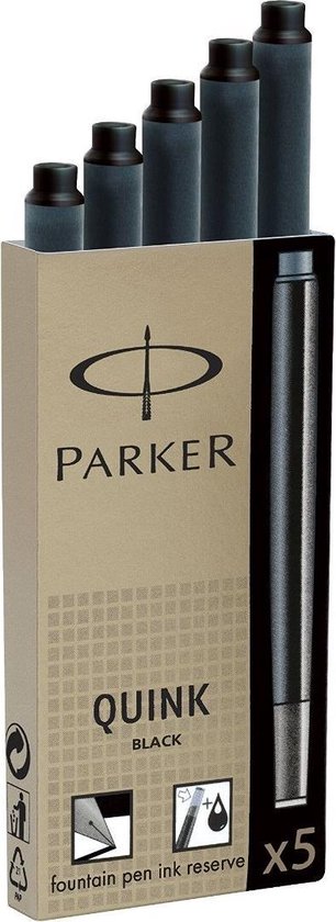 Cartouches d'encre Parker Quink noir | bol.com