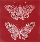 Screen stencil. vlinder. 20x22 cm. 1 vel