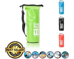 Waterdichte Tas - Dry bag - 10L - Ocean Pack - Dry Sack - Survival Outdoor Rugzak - Drybags - Boottas - Zeiltas -Groen