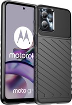 iMoshion Hoesje Geschikt voor Motorola Moto G23 / Moto G13 Hoesje Siliconen - iMoshion Thunder Backcover - Zwart