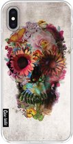 Casetastic Apple iPhone XS Max Hoesje - Softcover Hoesje met Design - Skull 2 Print