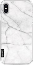 Casetastic Apple iPhone XS Max Hoesje - Softcover Hoesje met Design - White Marble Print