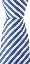 OLYMP stropdas - blauw-wit gestreept