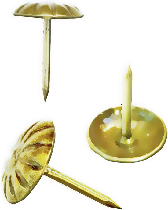 500 stuks polsternagels, Basicon vintage meubelspijkers brons duimspijkers polsterspijkers priemspijkers antieke sierlijke spijkers meubels decoratieve spijkers voor stoelen meubels bed, 11x17mm zwart