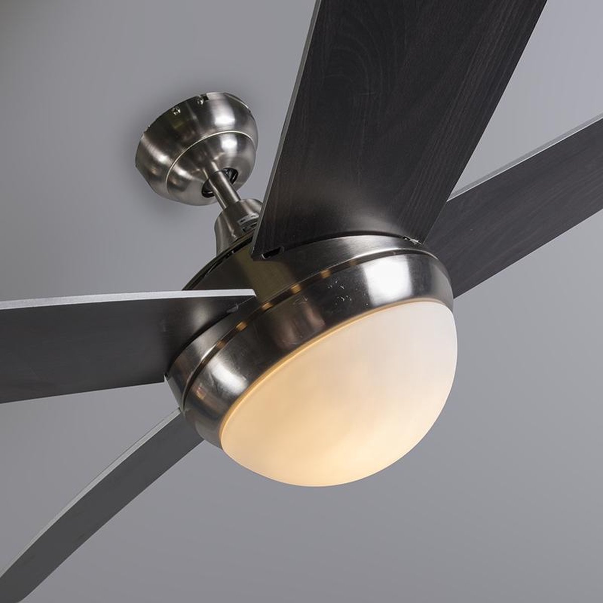QAZQA cool - Design Plafondventilator met lamp en afstandsbediening - 2  lichts - Ø... | bol.com