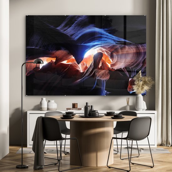 Peinture sur Verre - Lumière du Soleil dans le Canyon de l'Antelope - 180x120 cm - Peintures sur Verre Peintures - Photo sur Glas