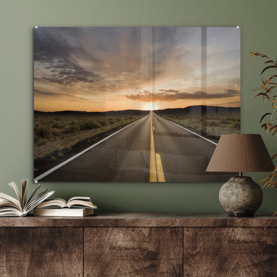Far away in the twilight Plexiglass 80x60 cm - Tirage photo sur verre (décoration murale en plexiglas)