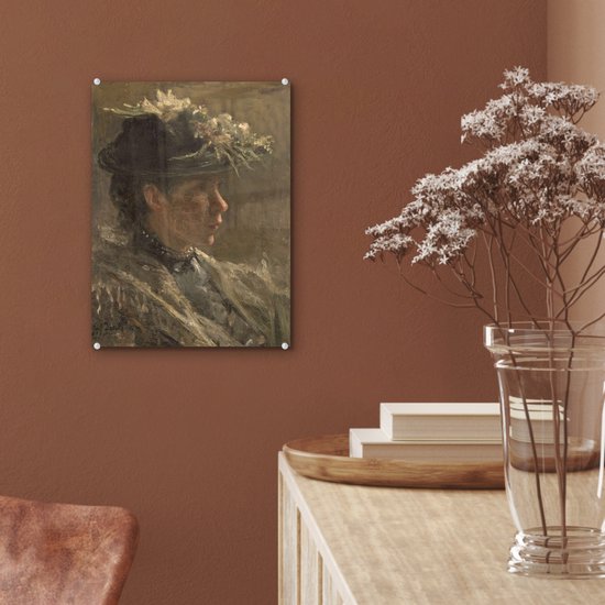 Etude de modèle de Sijtje van Bemmel - Peinture de Jozef Israëls Plexiglass 30x40 cm - small - Tirage photo sur Glas (décoration murale en plexiglas)