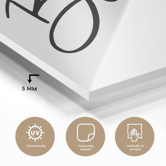 MuchoWow® Peinture sur Verre - Merci - Citations - Collègue - Proverbes - 150x100 cm - Peintures sur Verre Acrylique - Photo sur Glas