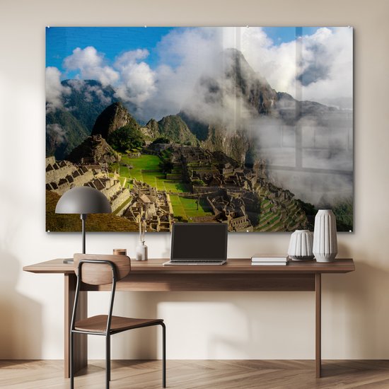 Peinture sur Verre - Berg - Machu Picchu - Pérou - 150x100 cm - Peintures sur Verre Peintures - Photo sur Glas