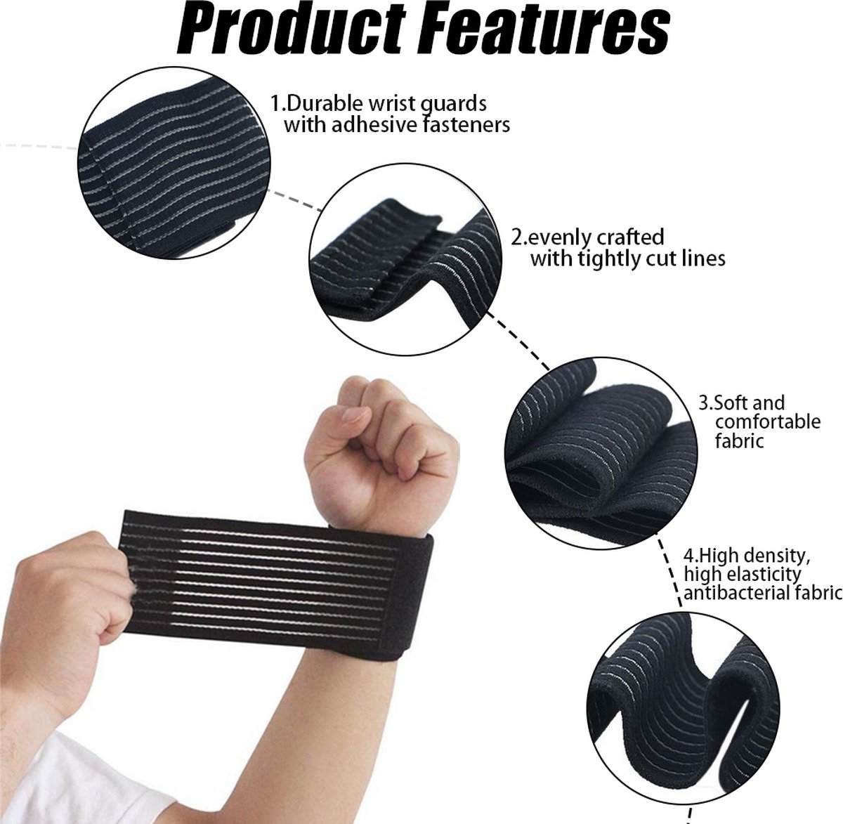 polsbandages fitness verstelbaar 2 stuks sport polssteun zwart ademend polsbandages fitness verstelbaar 2 stuks sport polssteun zwart ademend