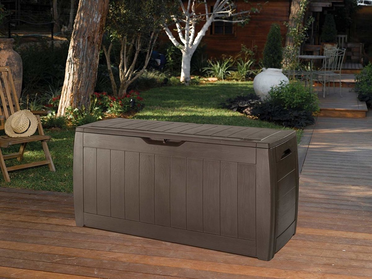 Keter Hollywood - Coffre à coussins - pour extérieur - 270L - brun