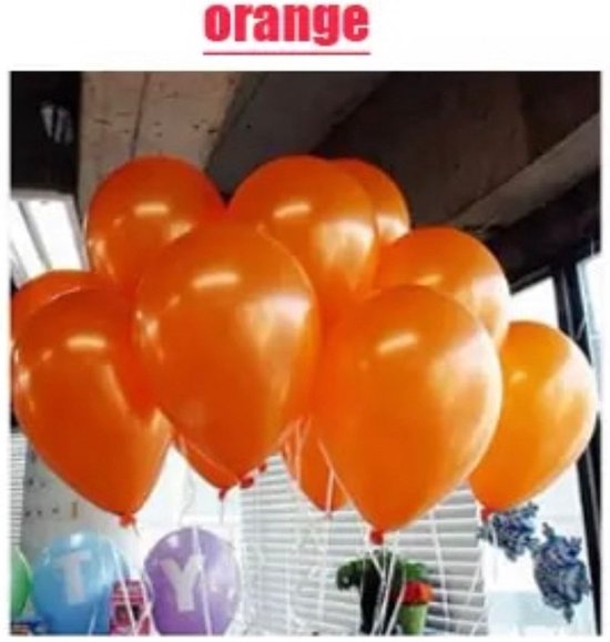 Akyol - 25 x oranje ballon - Ballon -oranje ballonnen-koningsdag ballonnen - halloween ballonnen - wk - halloween -oranje -nederland -oranje ballon-feest -verjaardag -voetbal - ballon – feestje – oranje - versiering - koningsdag - koning - Nederl