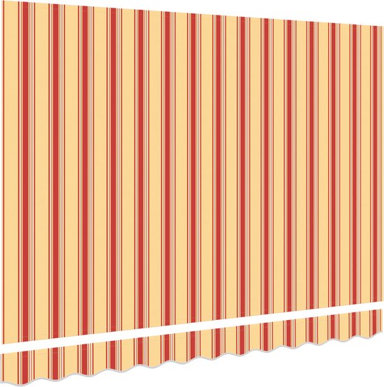 vidaXL - Store banne - Toile de remplacement - pour - 3,5 x 2 m - Cadre - Multicolore - Rayures