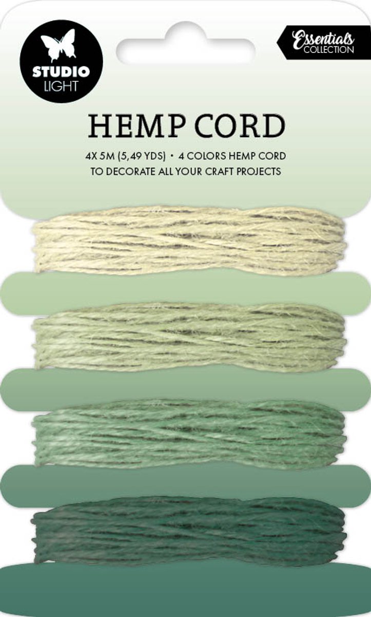 Hemp Cord Shades of green - essentials nr. 08