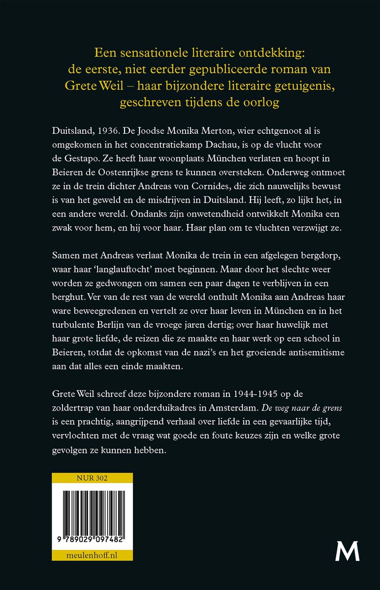 De weg naar de grens - back cover