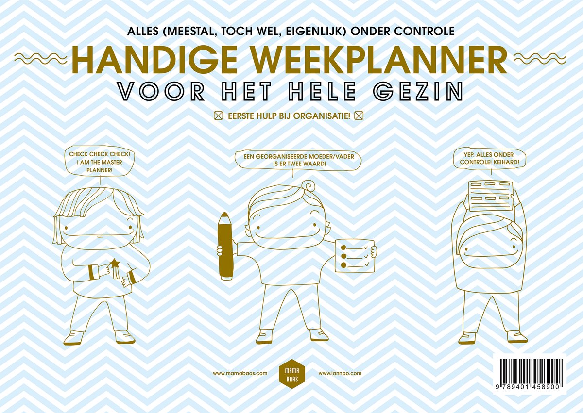 Mama Baas - De nieuwe Mama Baas weekplanner - back cover