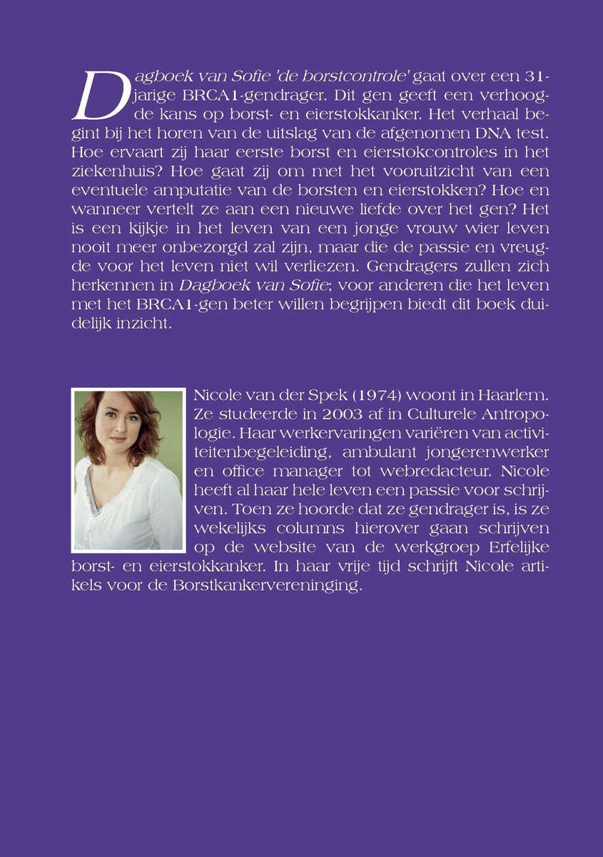 Dagboek van Sofie - back cover