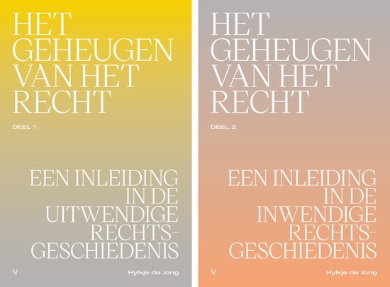 Het geheugen van het recht deel 1 en 2 (set) - cover