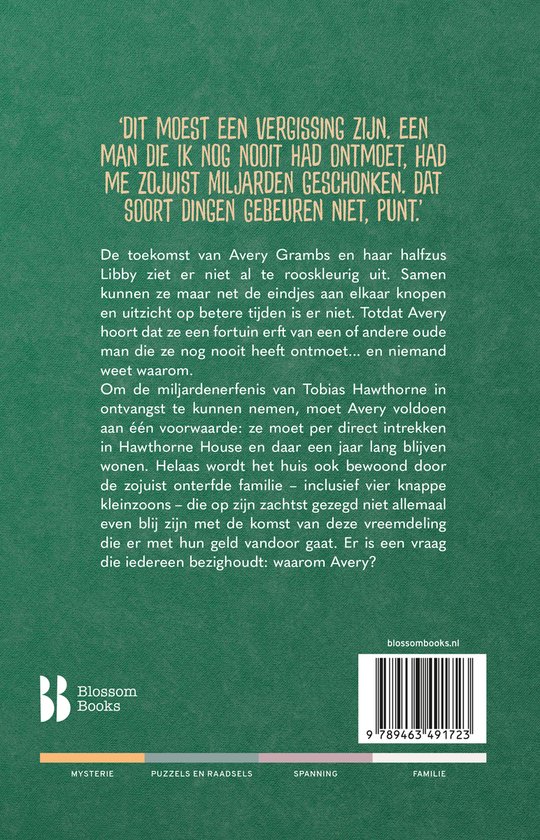 Het Hawthorne-mysterie 1 - De erfenis