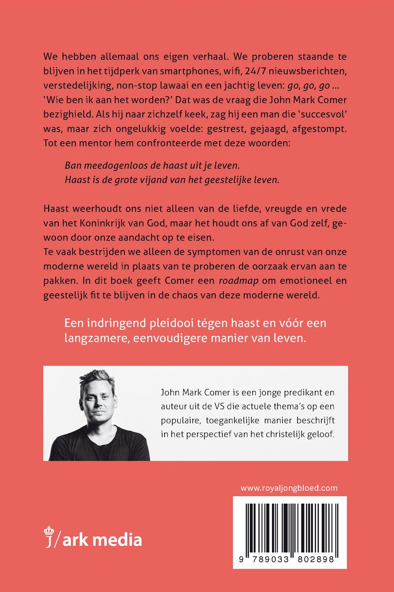 De radicale uitbanning van haast - back cover