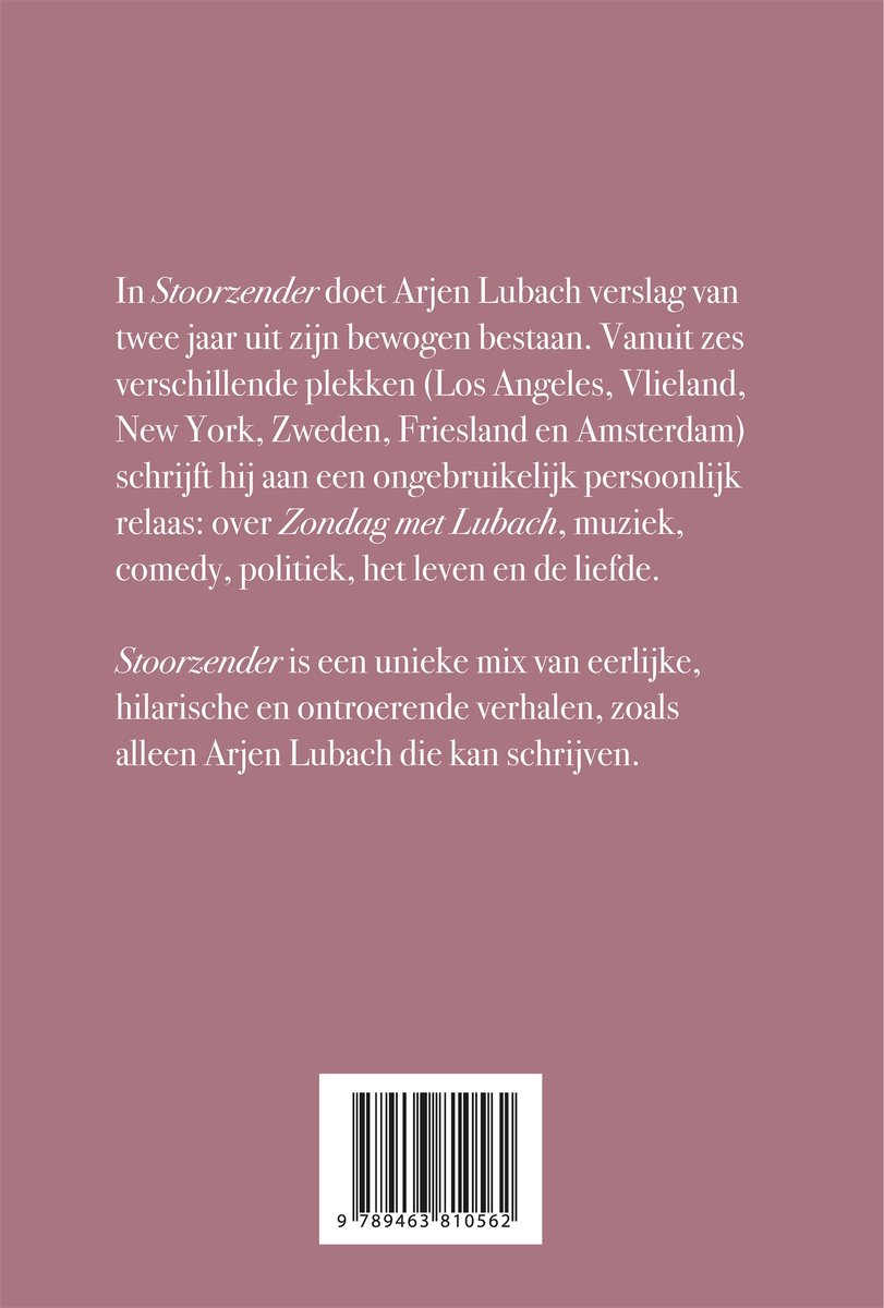 Stoorzender - back cover